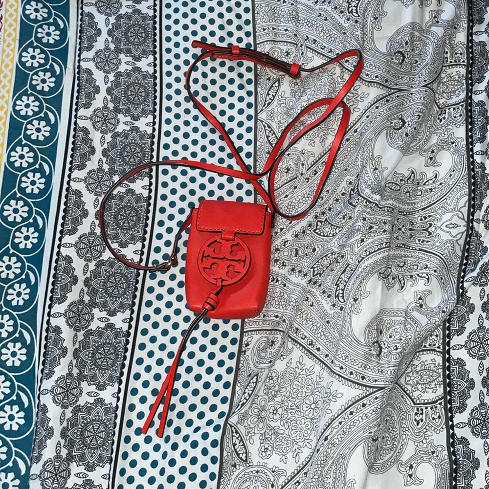 Small Orange Tory Burch bag